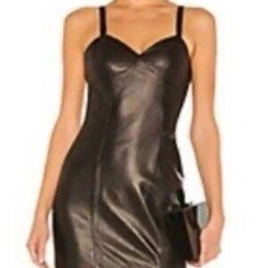 Sexy Lamb Leather Dress Fleur Du Mal *RARE NWOT*